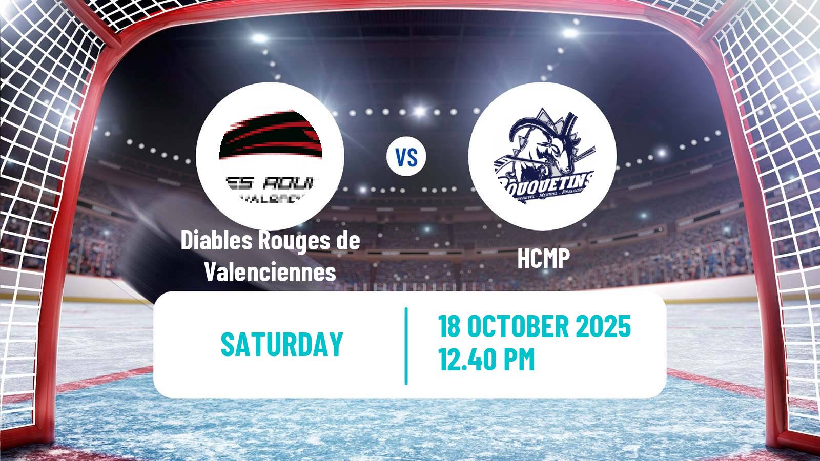 Hockey French D1 Ice Hockey Diables Rouges de Valenciennes - HCMP