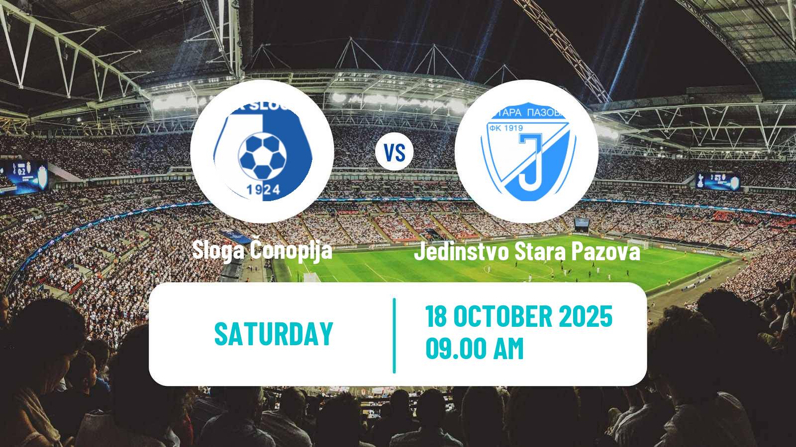 Football Serbian Srpska Liga - Vojvodina Sloga Čonoplja - Jedinstvo Stara Pazova
