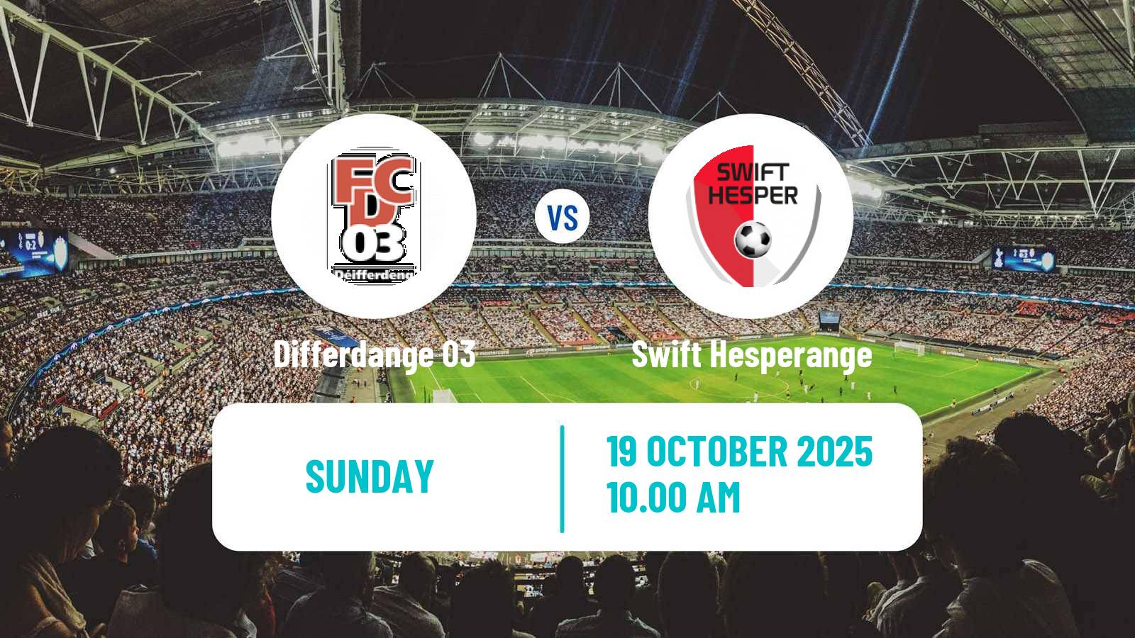 Football Luxembourg National Division Differdange 03 - Swift Hesperange