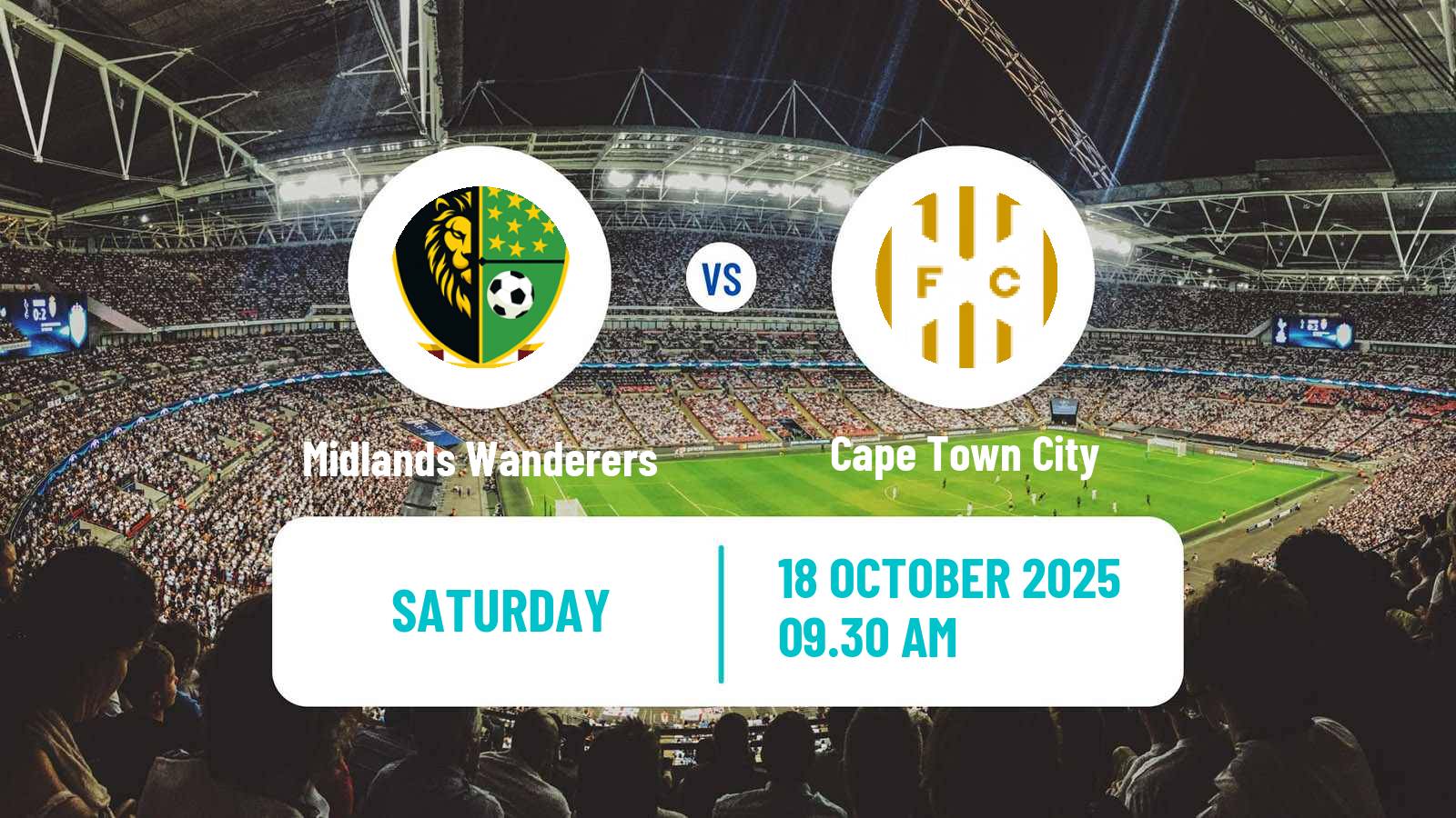 Football South African First Division Midlands Wanderers - Cape Town City