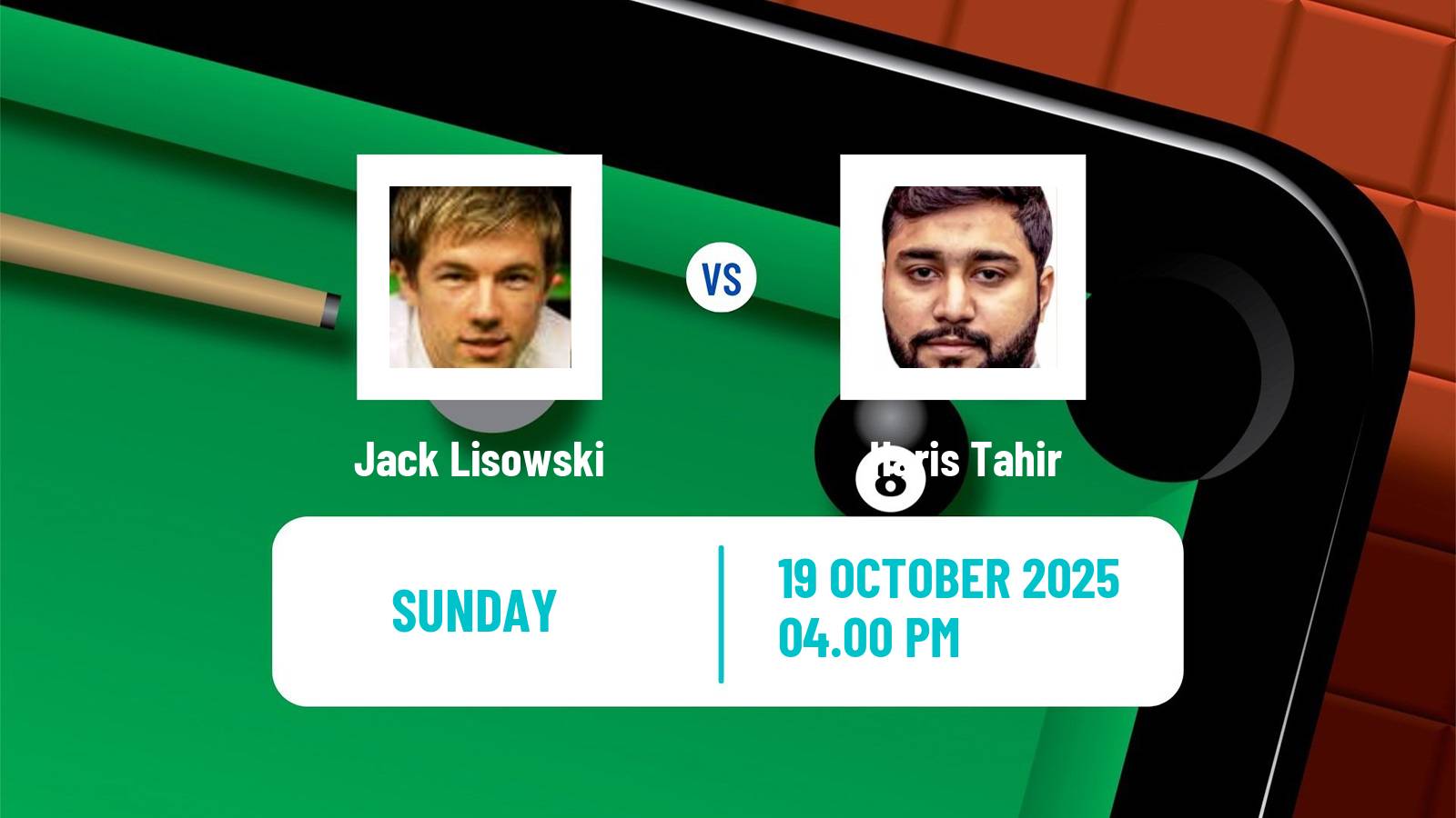 Snooker Northern Ireland Open Jack Lisowski - Haris Tahir