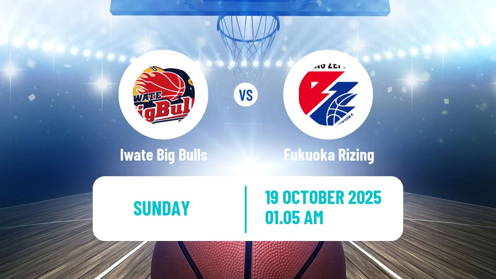 Basketball Japan B2 League Basketball Iwate Big Bulls - Fukuoka Rizing