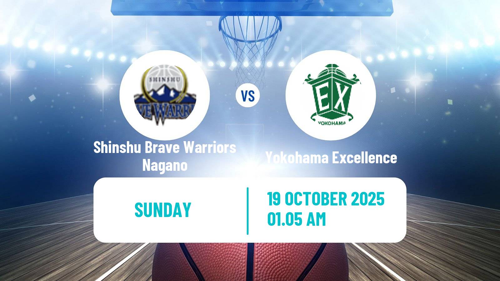 Basketball Japan B2 League Basketball Shinshu Brave Warriors Nagano - Yokohama Excellence