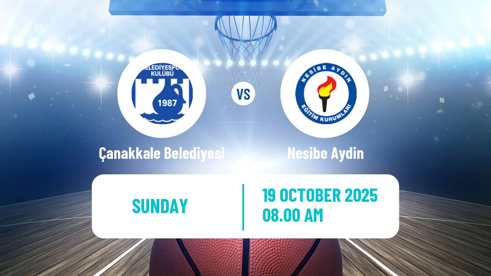 Basketball Turkish Basketball League Women Çanakkale Belediyesi - Nesibe Aydin