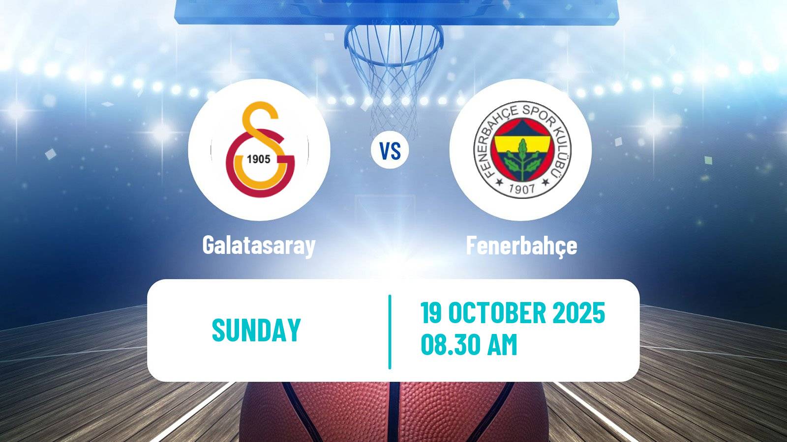 Basketball Turkish Basketball Super Ligi Galatasaray - Fenerbahçe