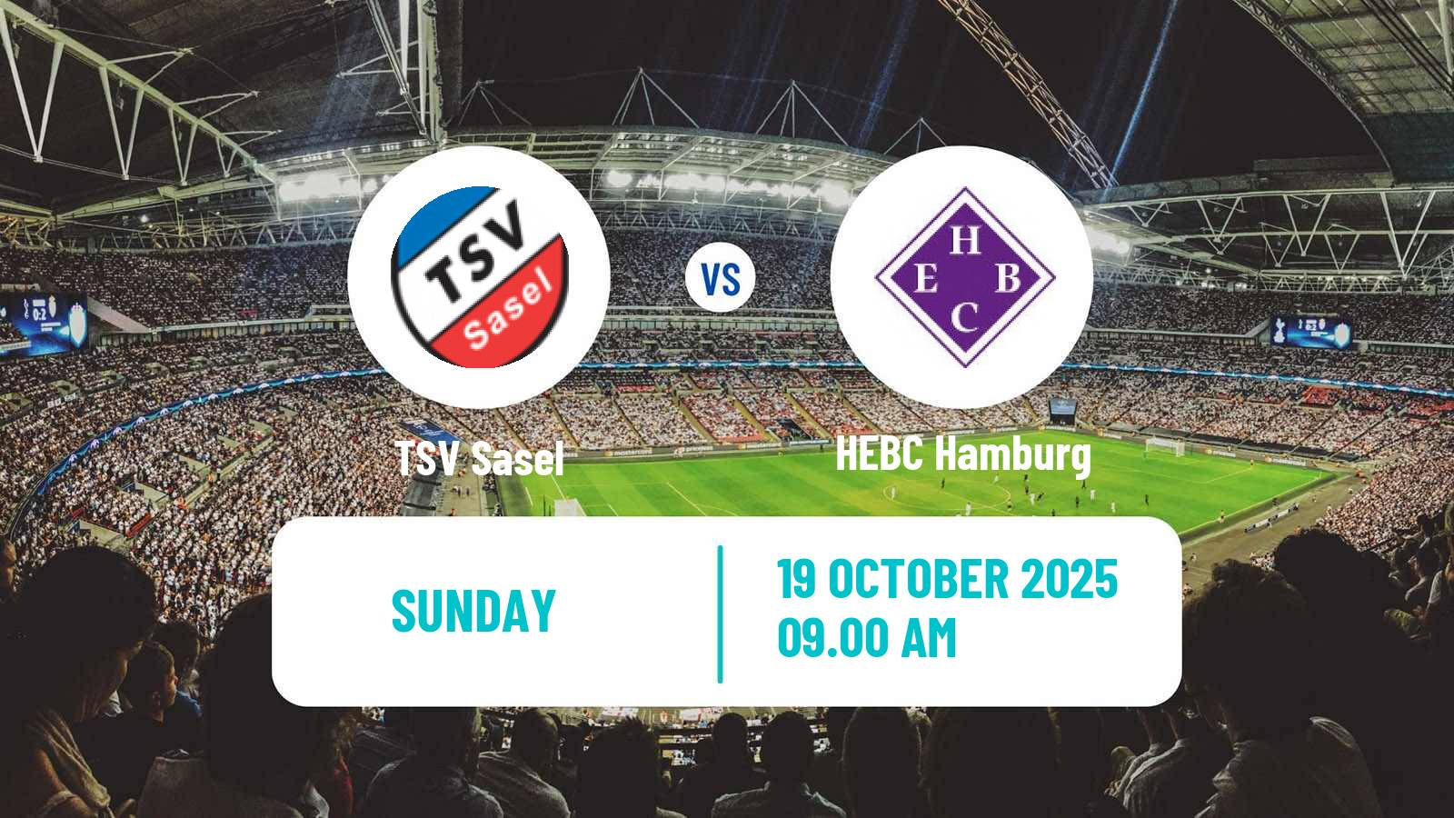 Football German Oberliga Hamburg Sasel - HEBC Hamburg