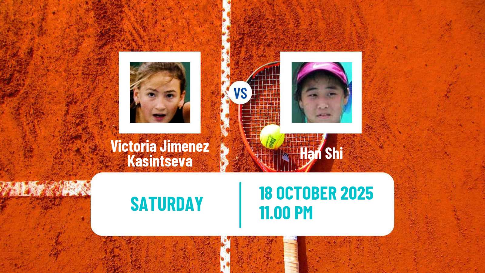 Tennis WTA Guangzhou Victoria Jimenez Kasintseva - Han Shi