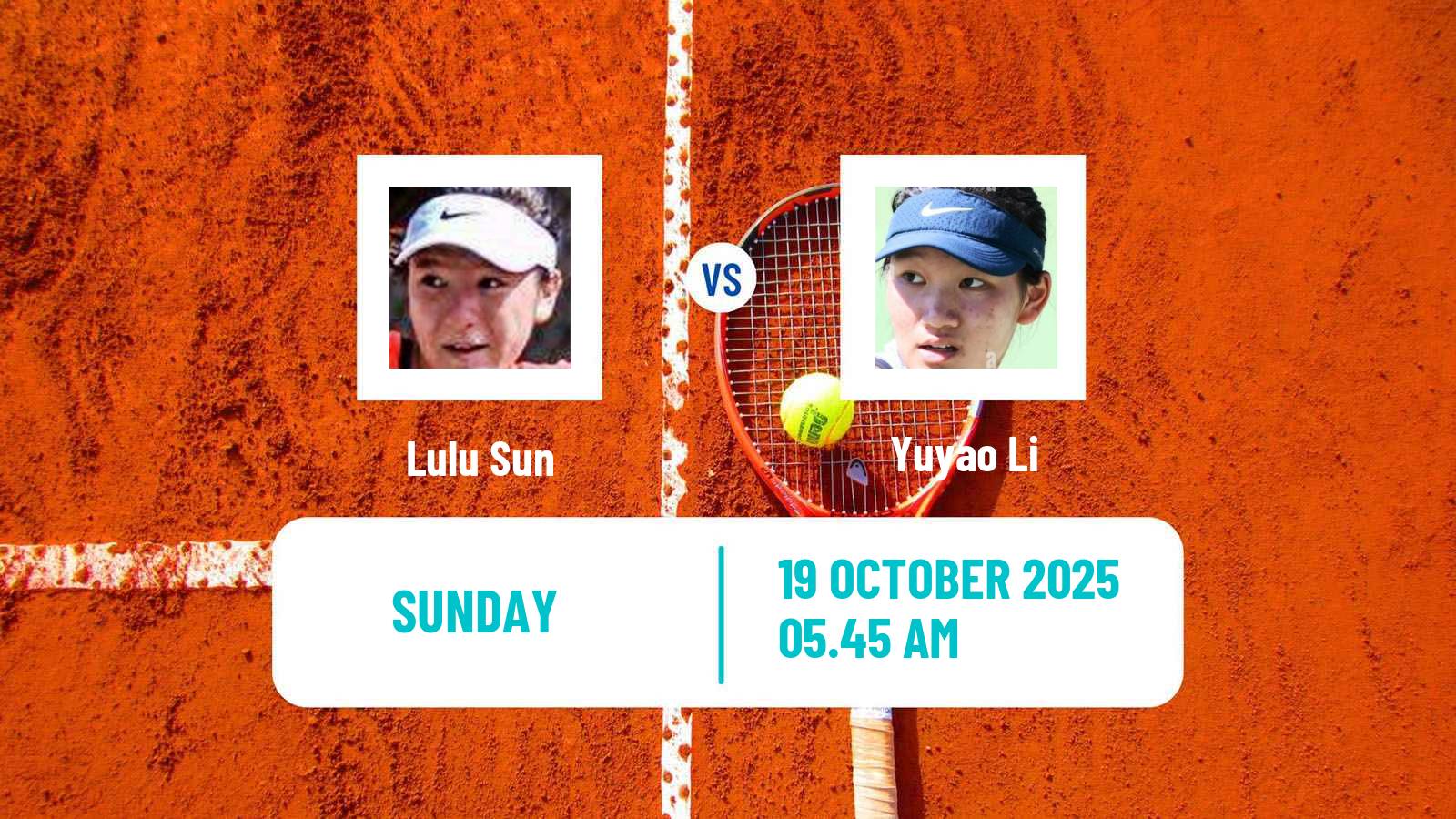 Tennis WTA Guangzhou Lulu Sun - Yuyao Li