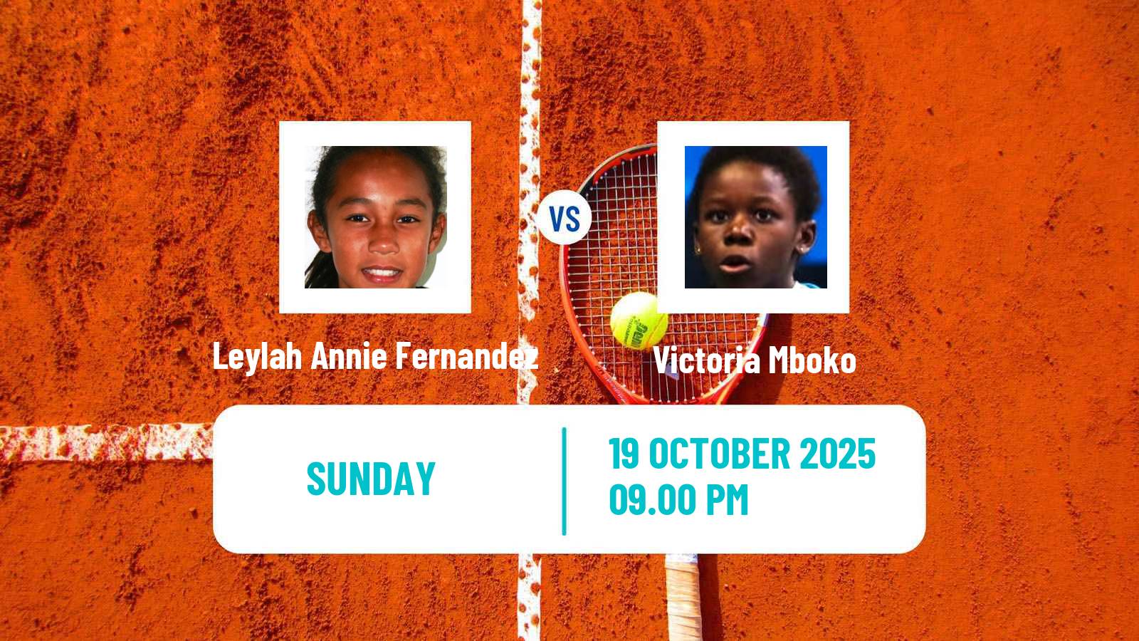 Tennis WTA Tokyo Leylah Annie Fernandez - Victoria Mboko