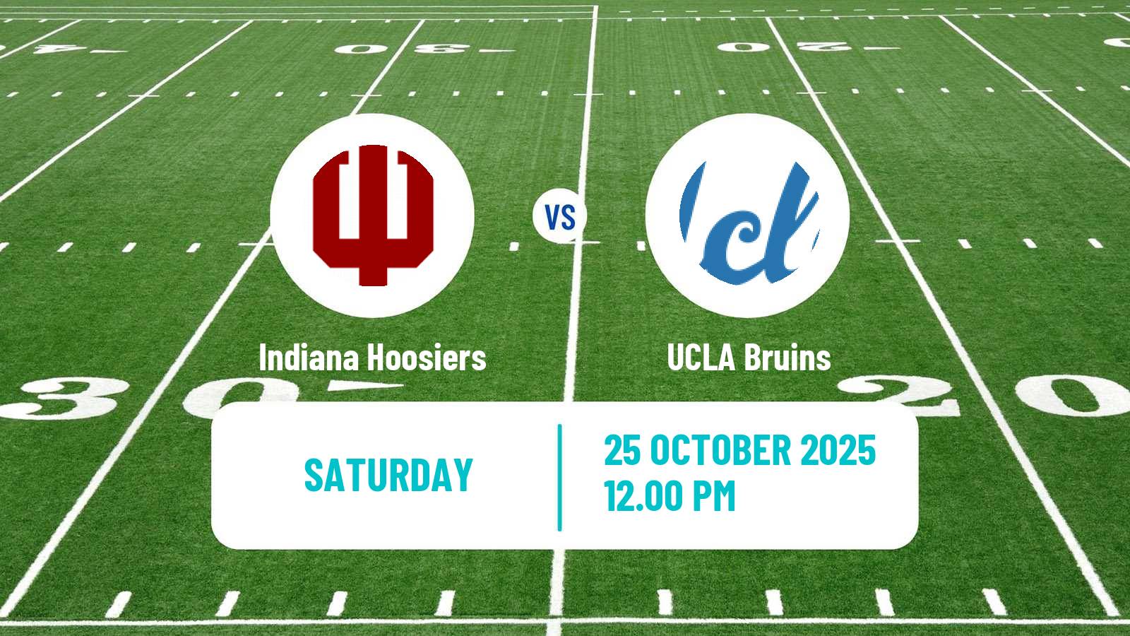 American football NCAA College Football Indiana Hoosiers - UCLA Bruins