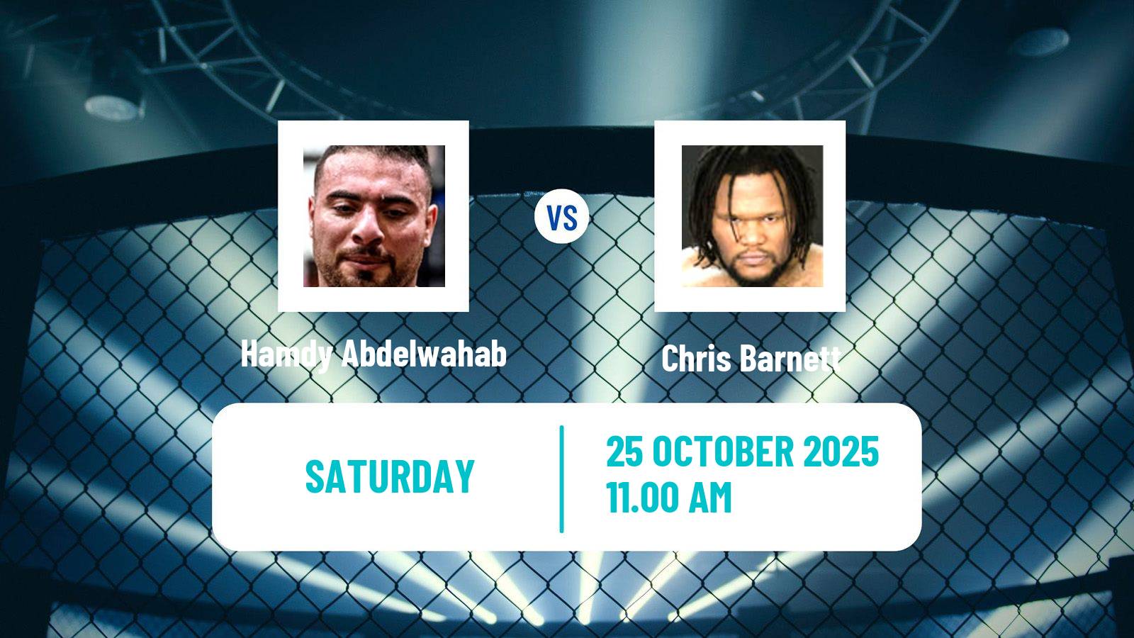 MMA Heavyweight UFC Men Hamdy Abdelwahab - Chris Barnett