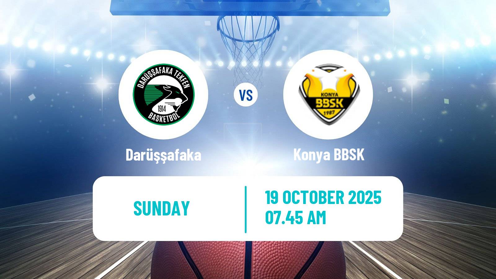 Basketball Turkish TBL Darüşşafaka - Konya BBSK
