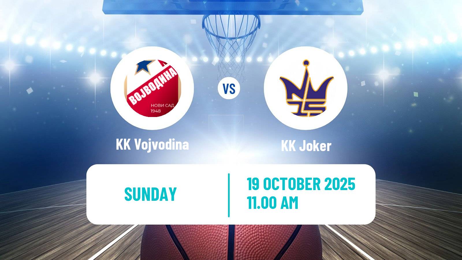 Basketball Serbian First League Basketball Vojvodina - Joker