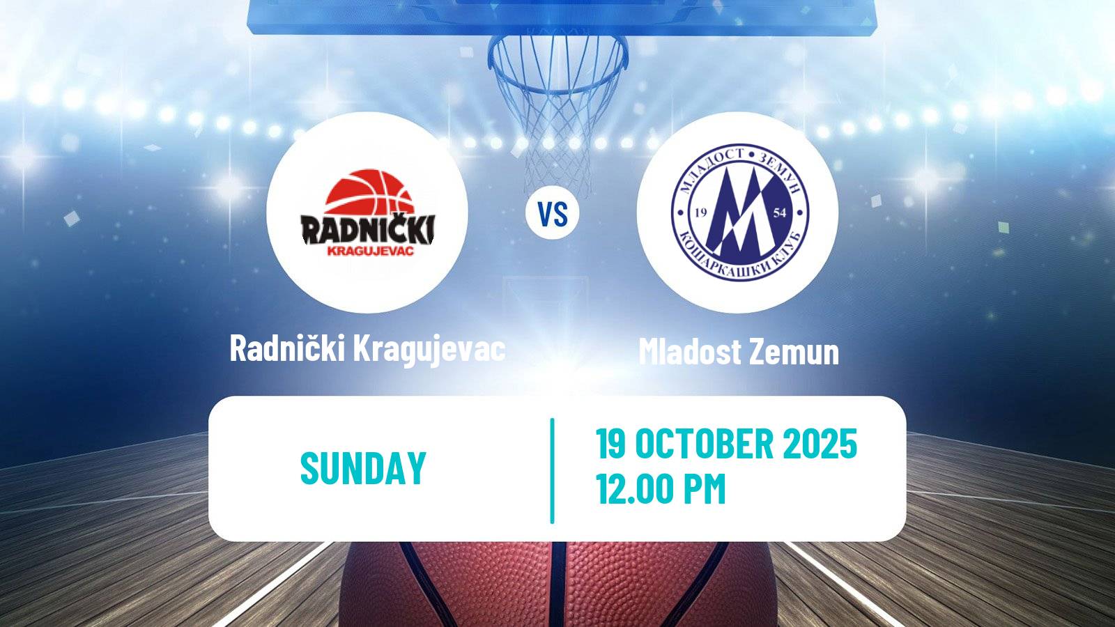 Basketball Serbian First League Basketball Radnički Kragujevac - Mladost Zemun
