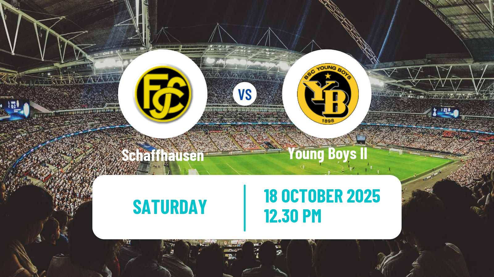 Football Swiss Promotion League Schaffhausen - Young Boys II