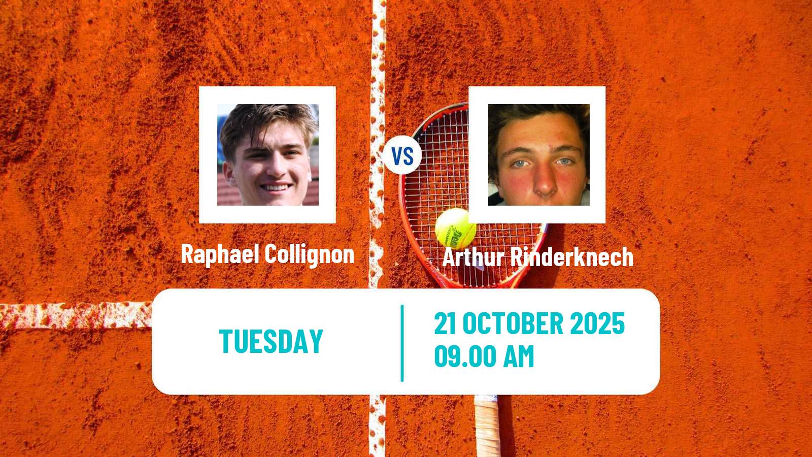 Tennis ATP Basel Raphael Collignon - Arthur Rinderknech