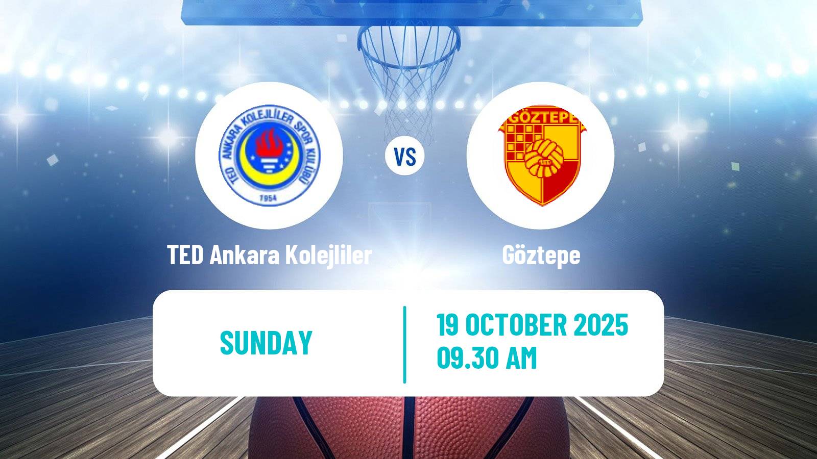 Basketball Turkish TBL TED Ankara Kolejliler - Göztepe