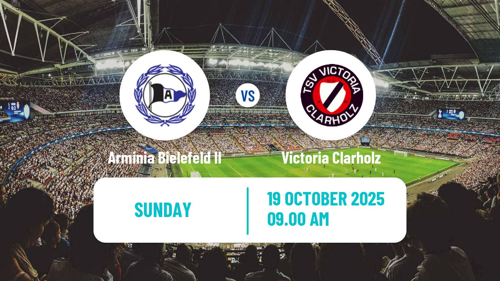 Football German Oberliga Westfalen Arminia Bielefeld II - Victoria Clarholz