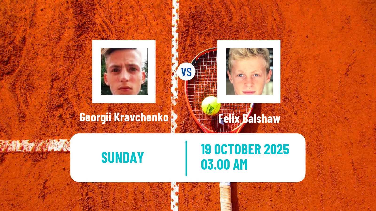 Tennis ITF M15 Heraklion 10 Men Georgii Kravchenko - Felix Balshaw