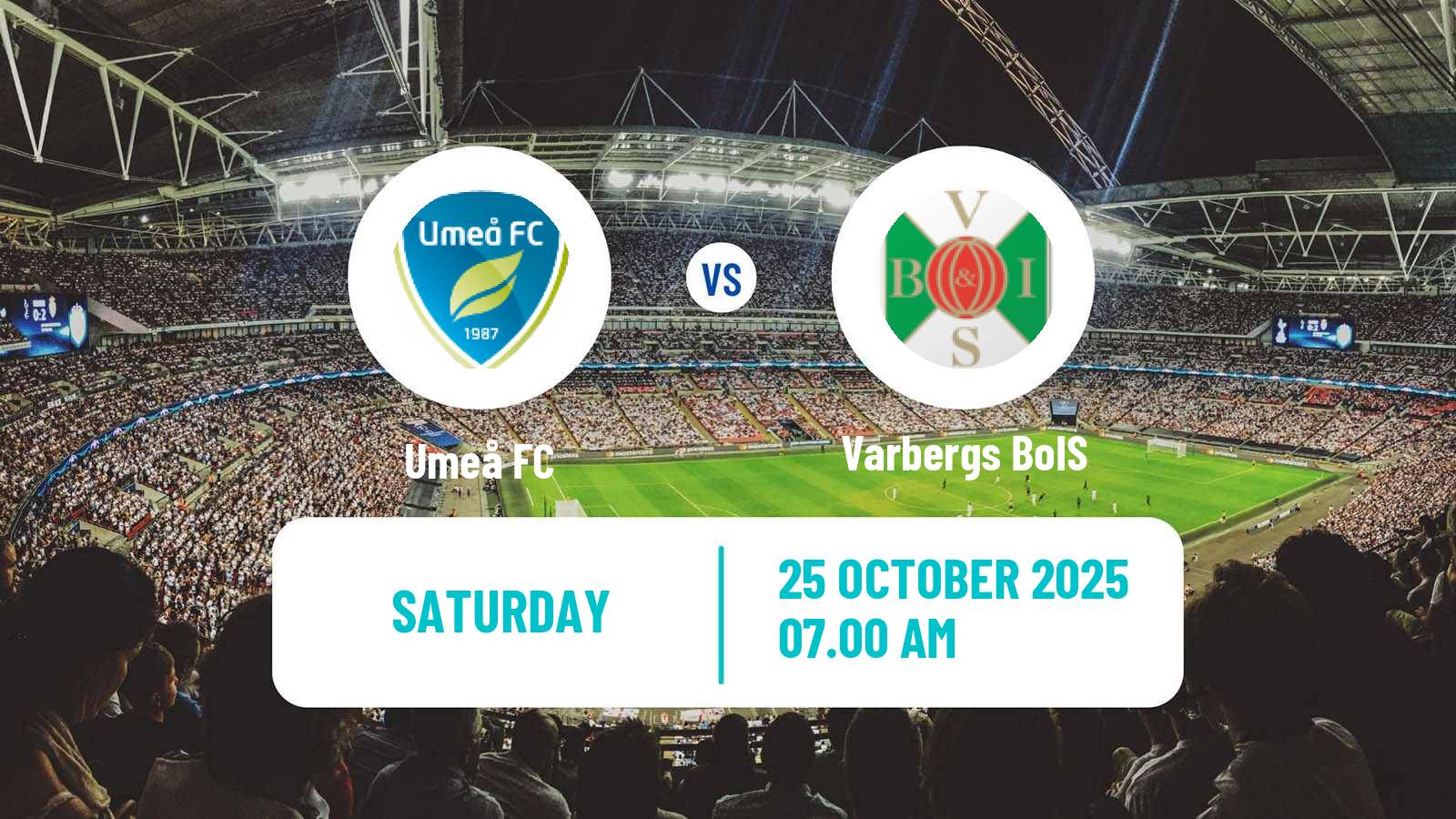 Football Swedish Superettan Umeå - Varbergs BoIS