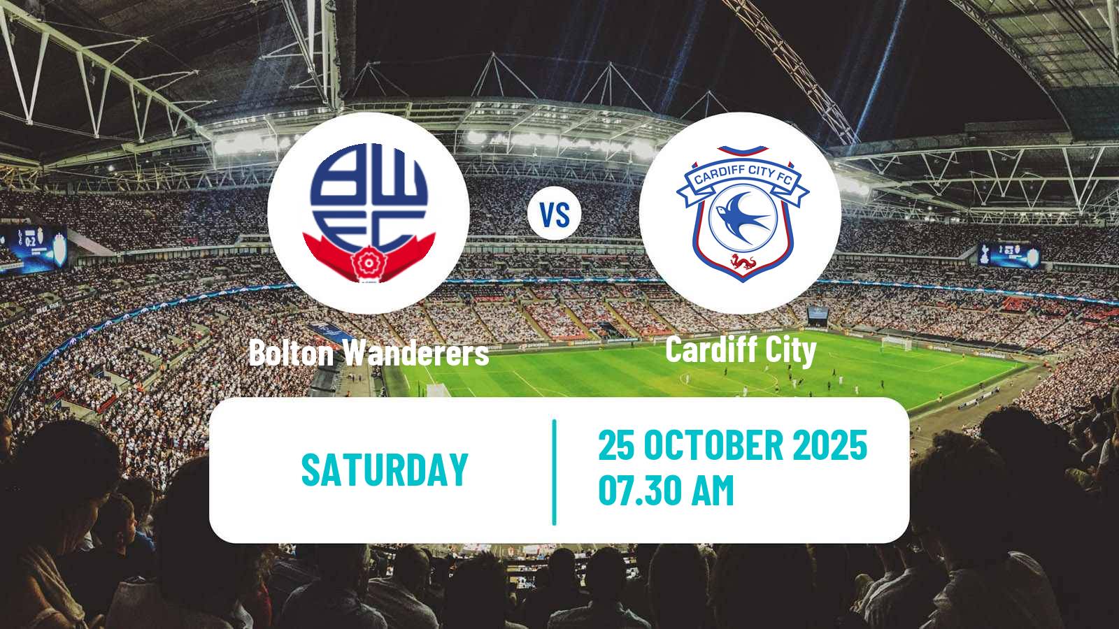 Football English League One Bolton Wanderers - Cardiff City