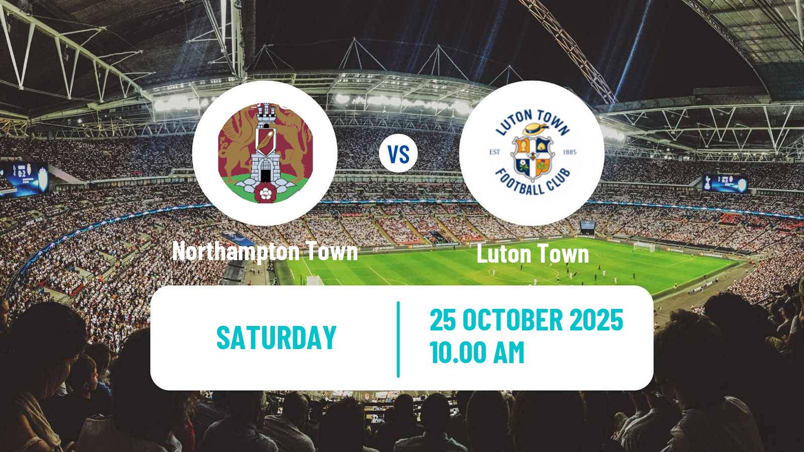 Football English League One Northampton Town - Luton Town