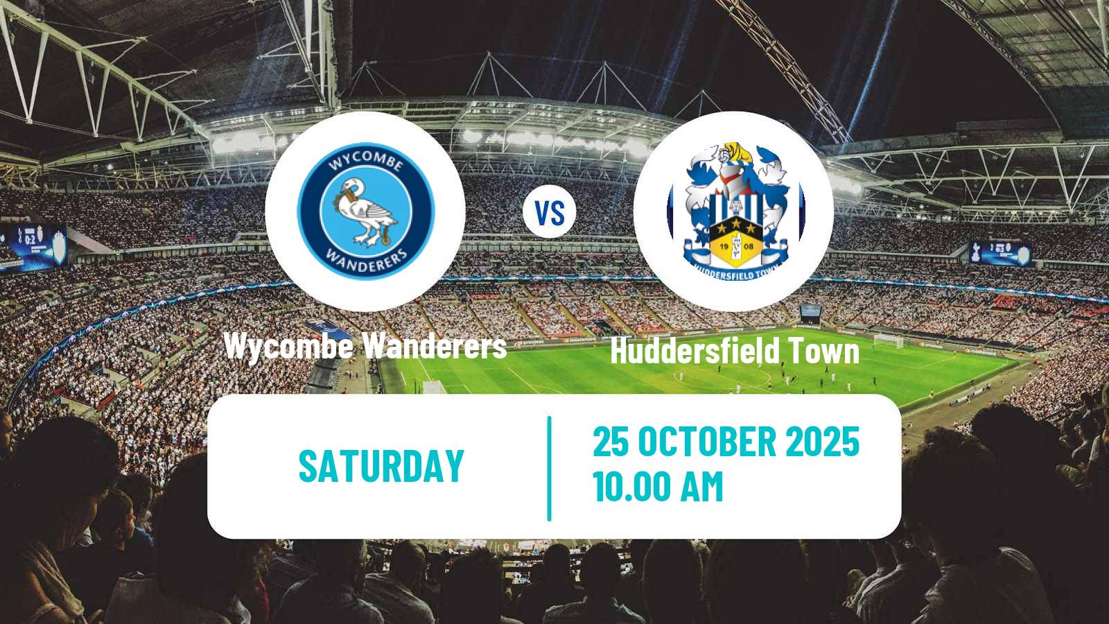 Football English League One Wycombe Wanderers - Huddersfield Town