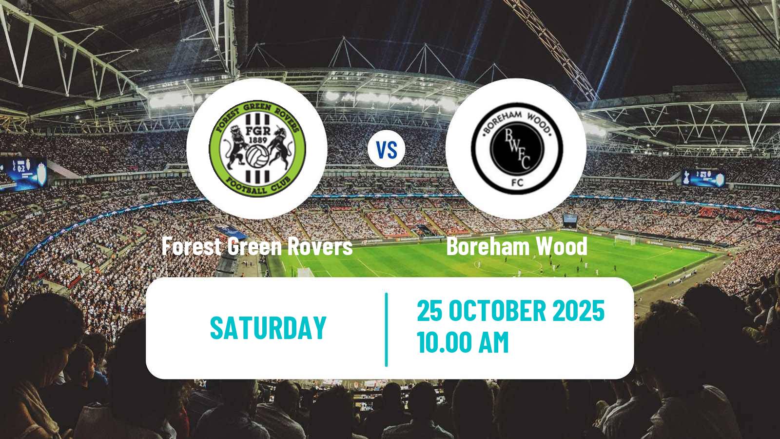 Football English National League Forest Green Rovers - Boreham Wood Football English National League Forest Green Rovers - Boreham Wood