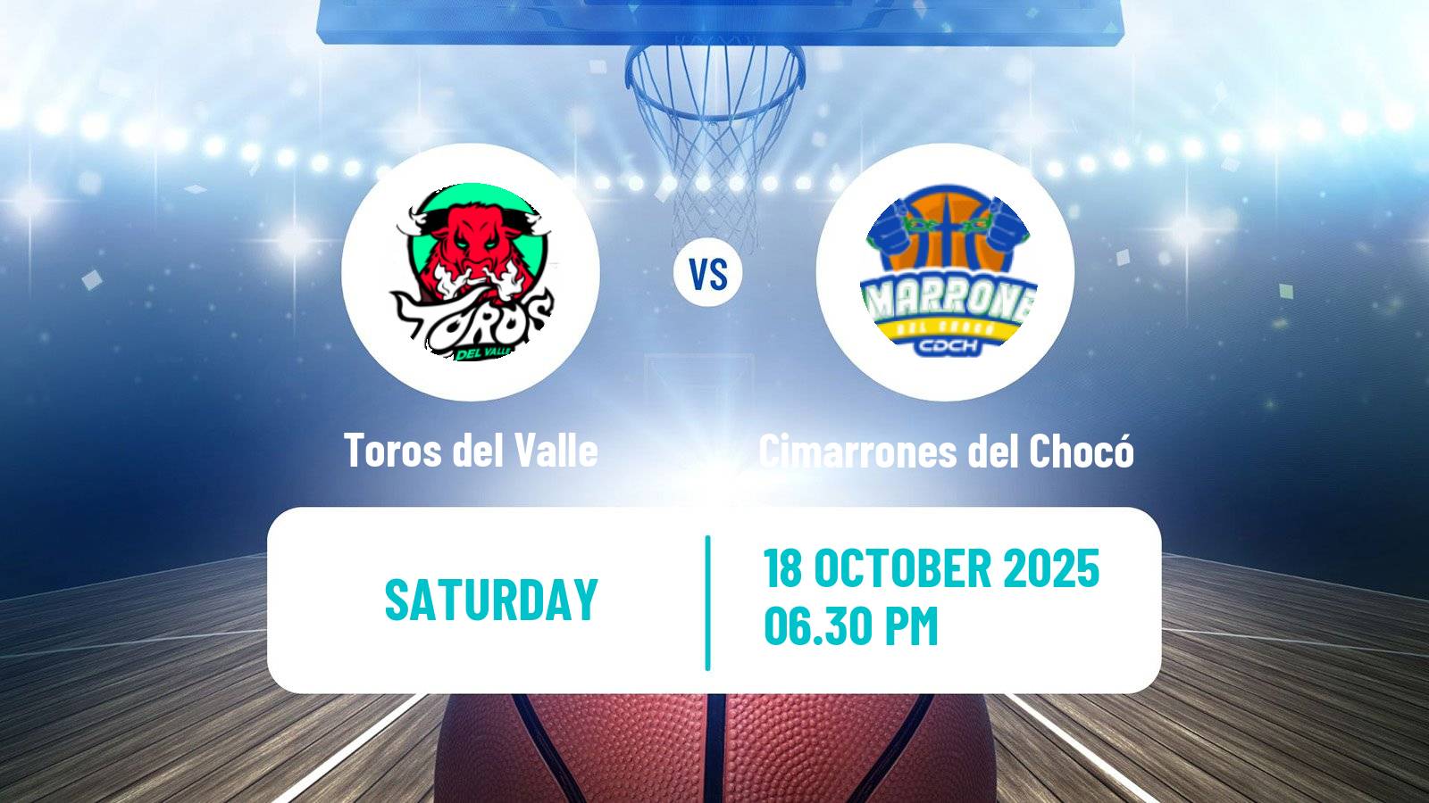 Basketball Colombian LBP Basketball Toros del Valle - Cimarrones del Chocó