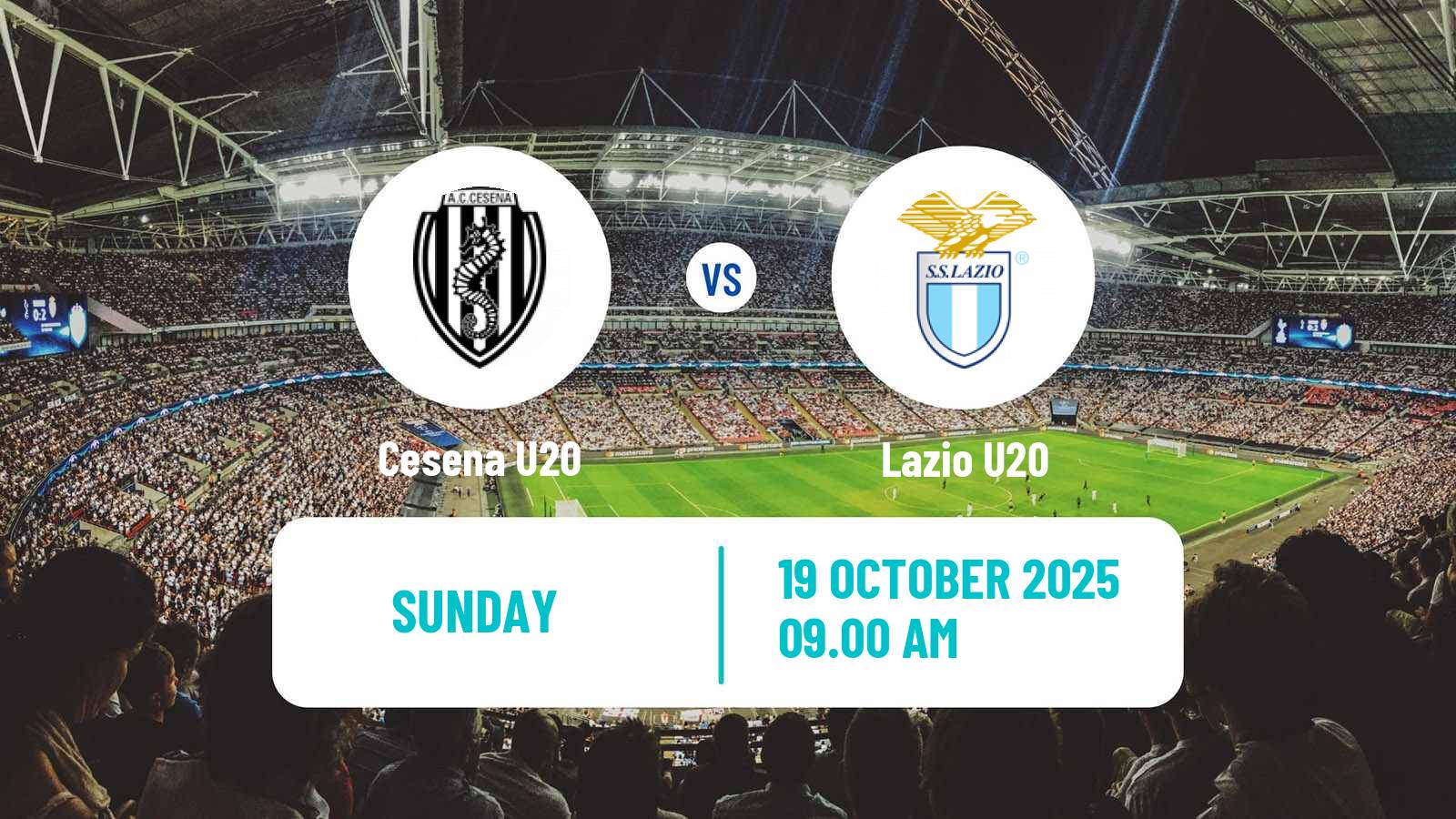Football Italian Primavera 1 Cesena U20 - Lazio U20