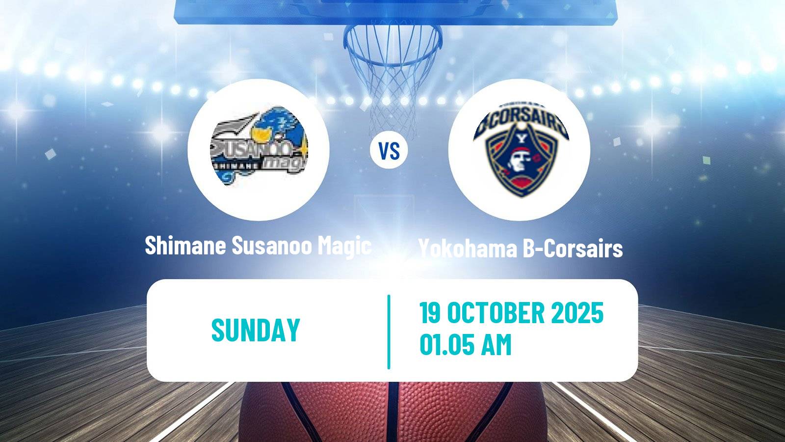 Basketball BJ League Shimane Susanoo Magic - Yokohama B-Corsairs