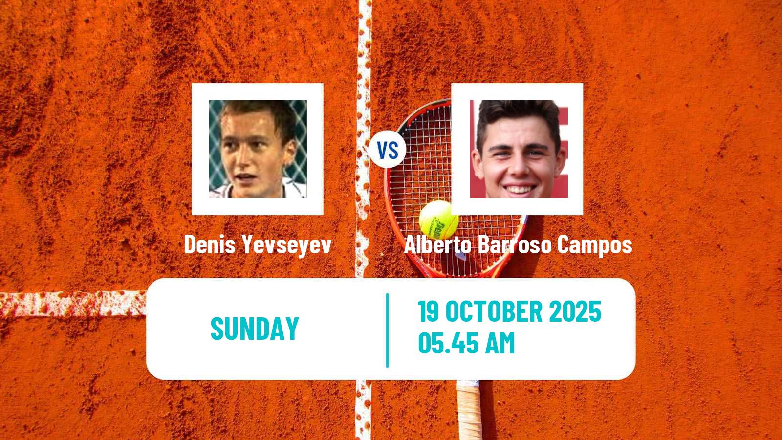 Tennis Hamburg Challenger Men Denis Yevseyev - Alberto Barroso Campos