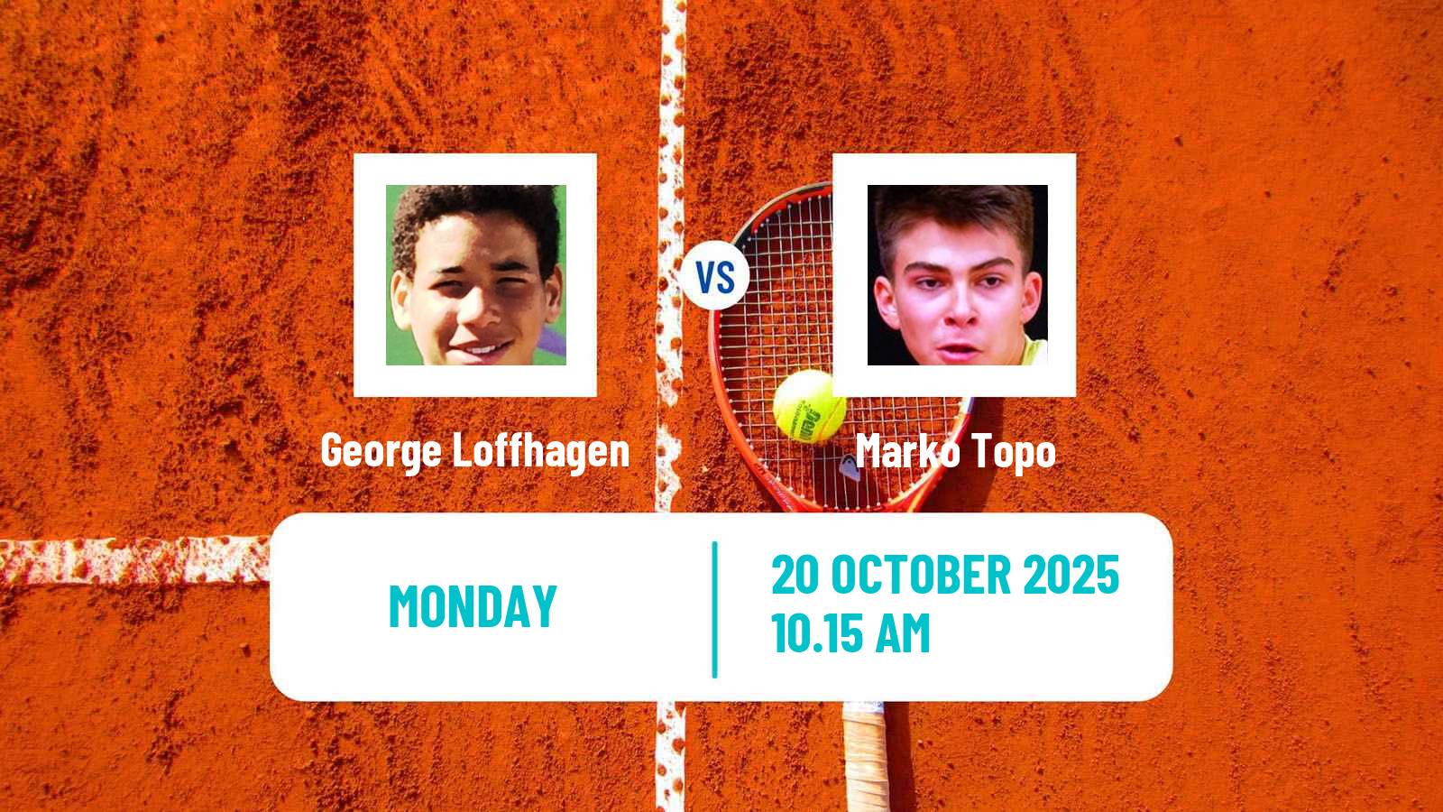 Tennis Hamburg Challenger Men George Loffhagen - Marko Topo
