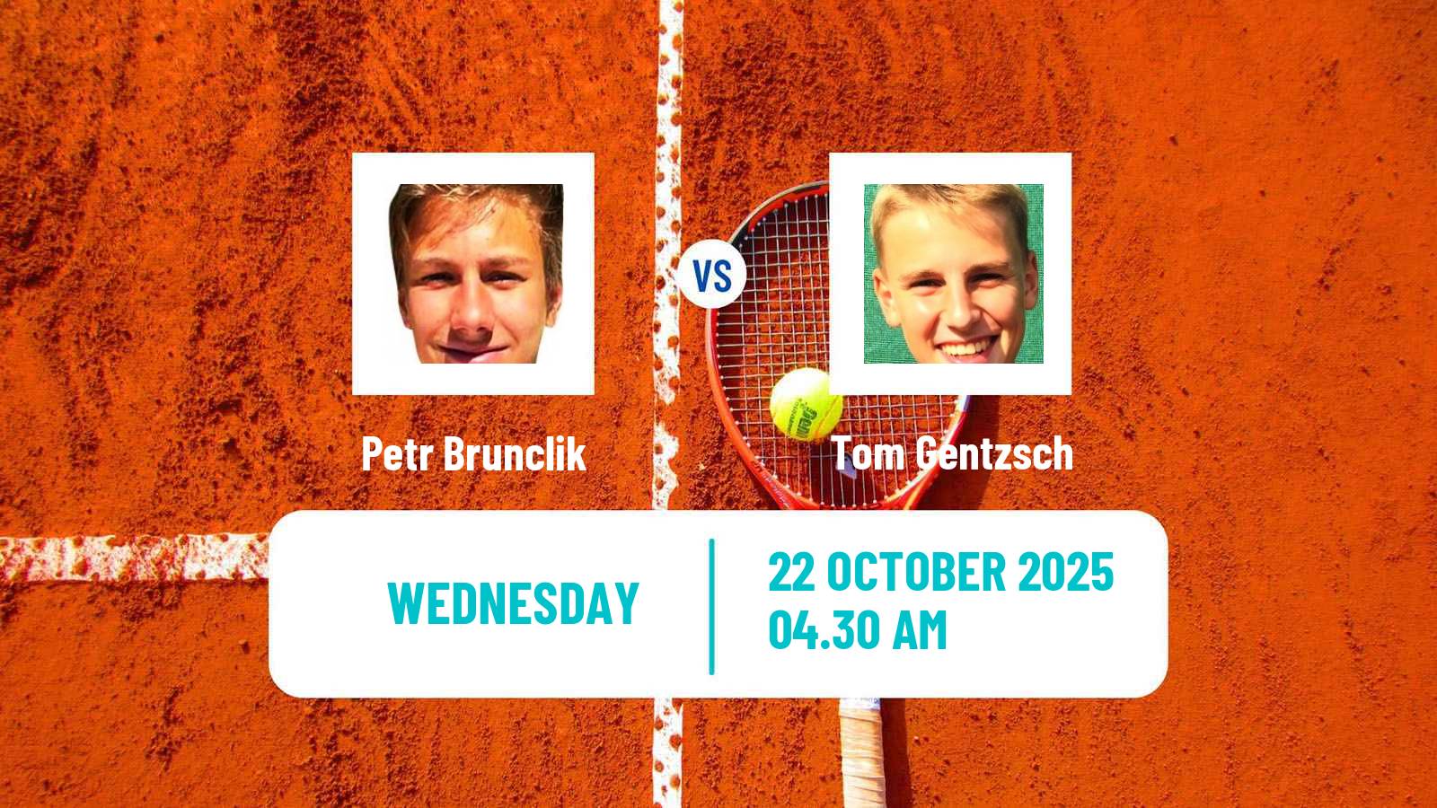 Tennis Hamburg Challenger Men Petr Brunclik - Tom Gentzsch