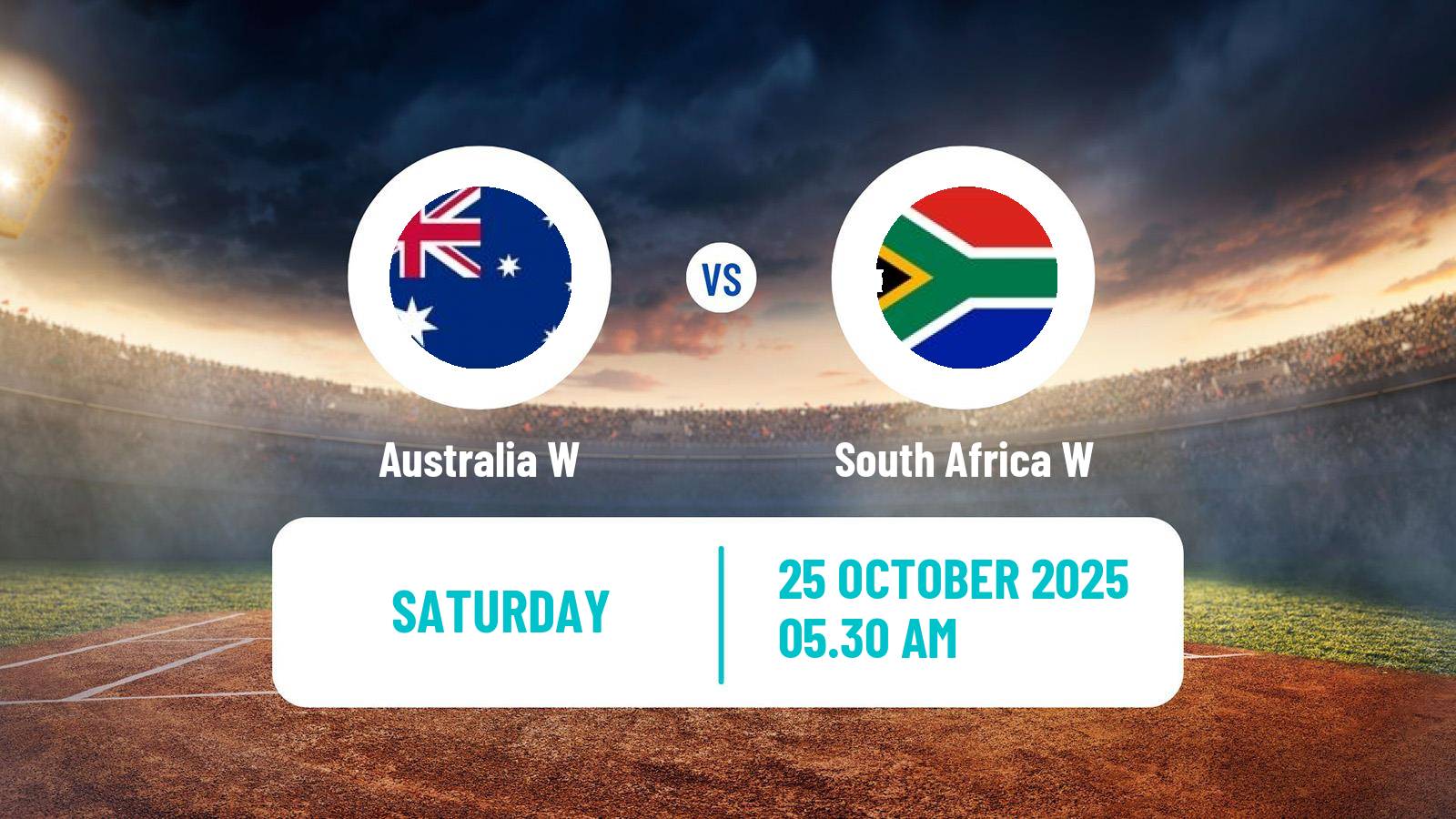 Cricket ICC World Cup Women Australia W - South Africa W