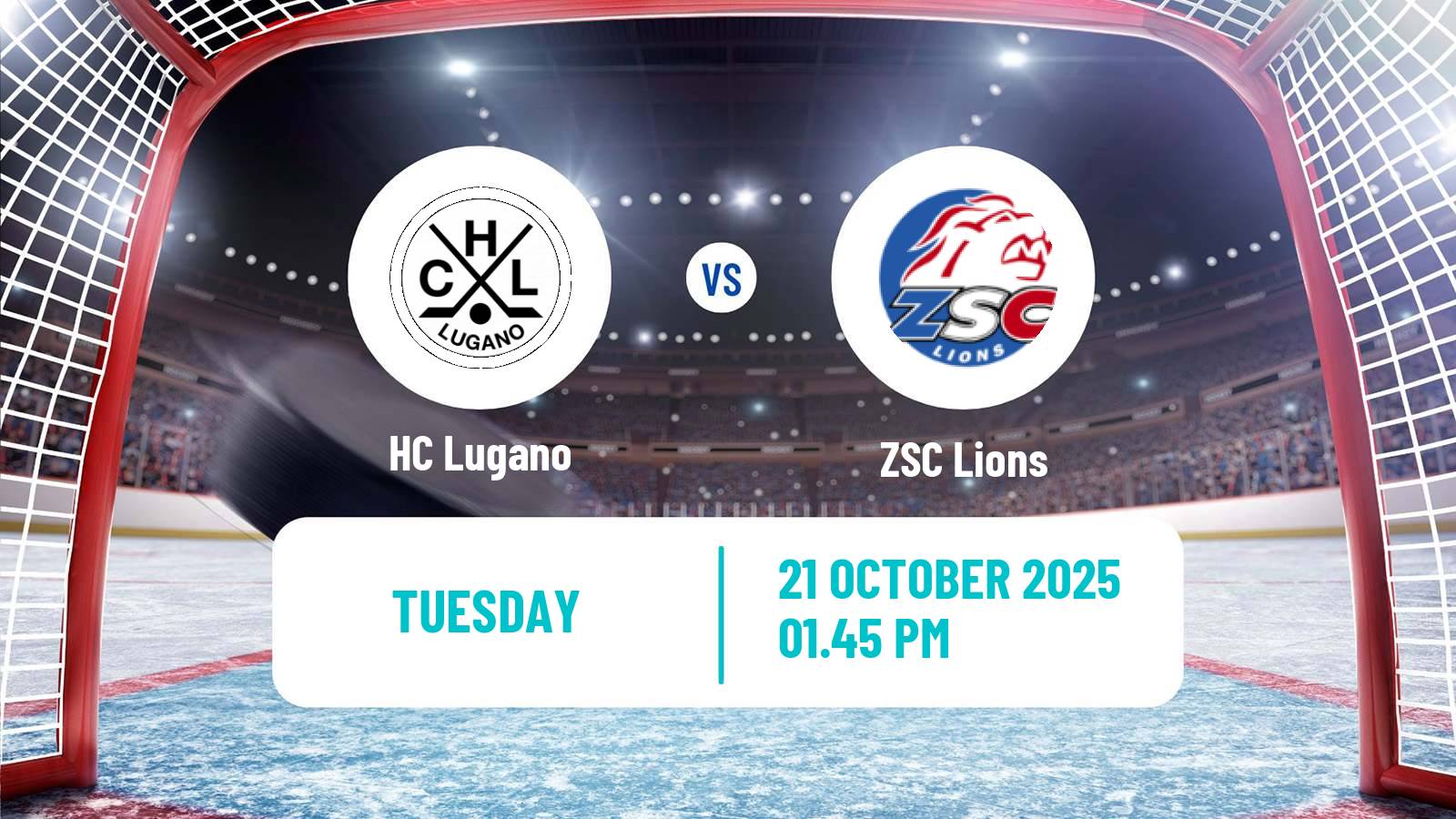 Hockey Swiss National League Hockey Lugano - ZSC Lions