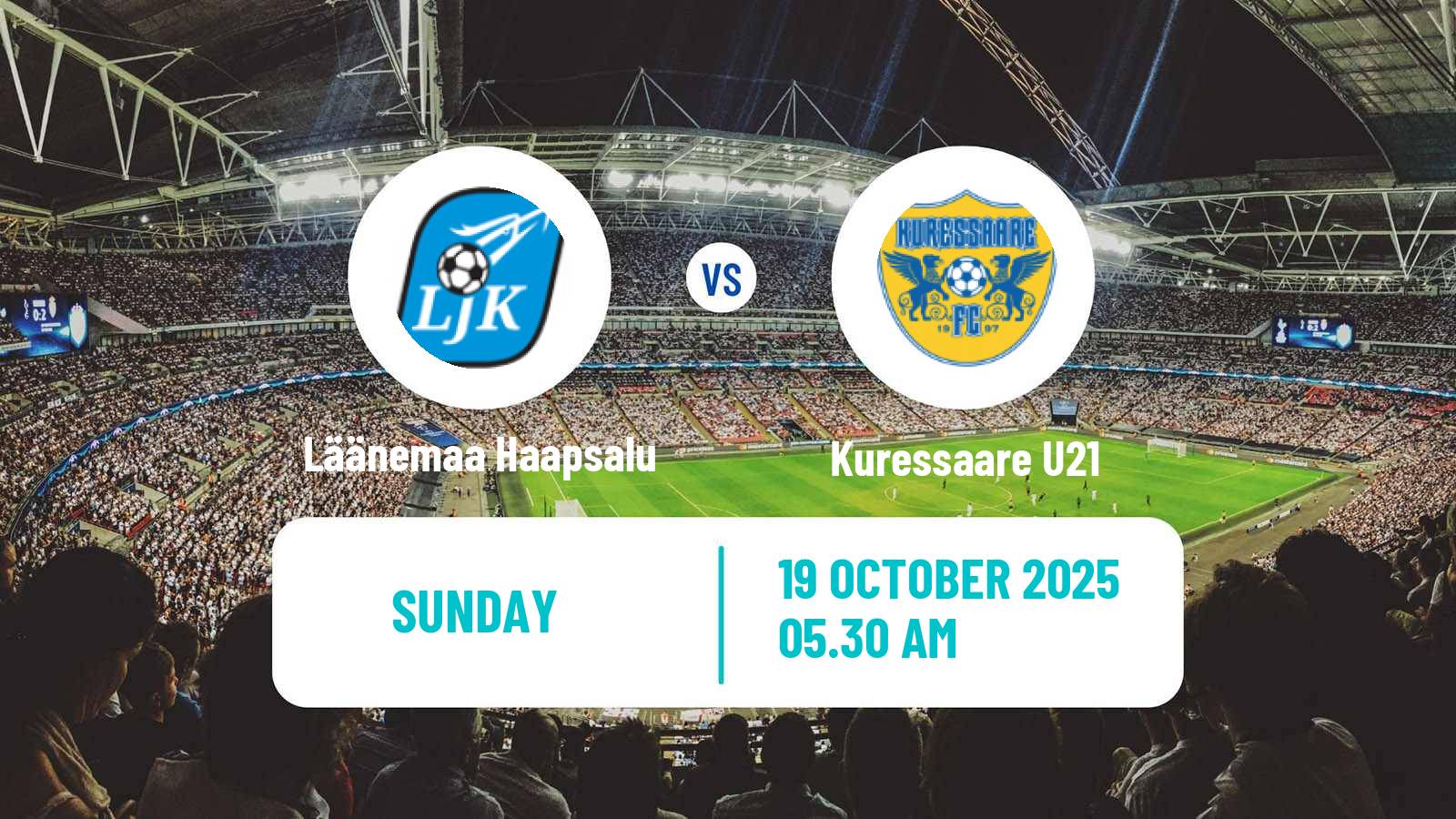 Football Estonian Esiliiga B Läänemaa Haapsalu - Kuressaare U21