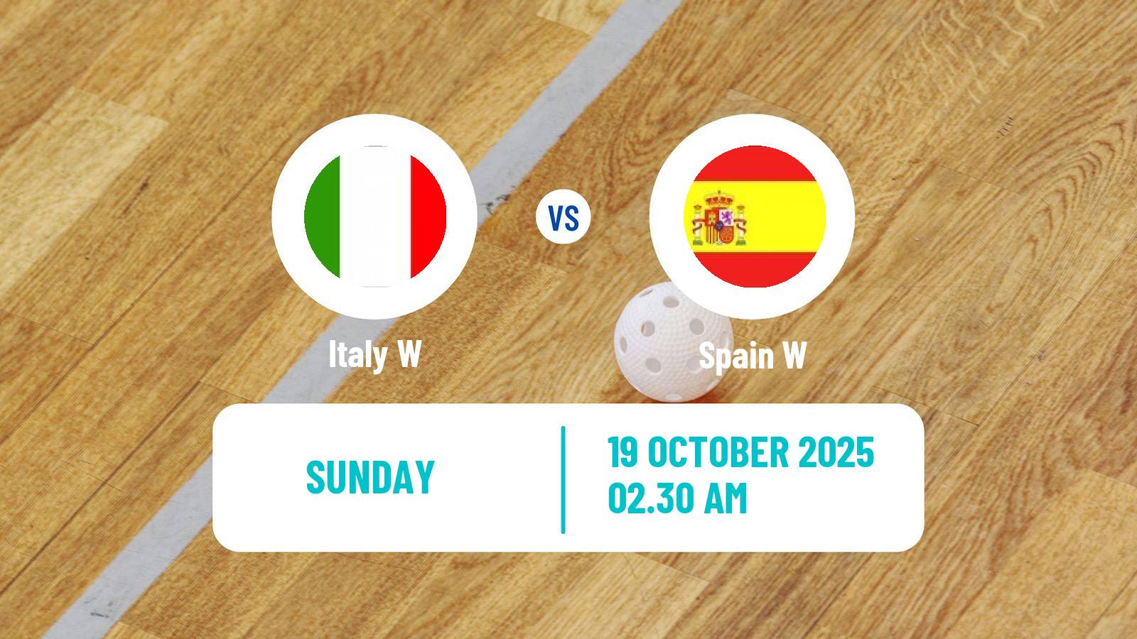Floorball Friendly International Floorball Women Italy W - Spain W