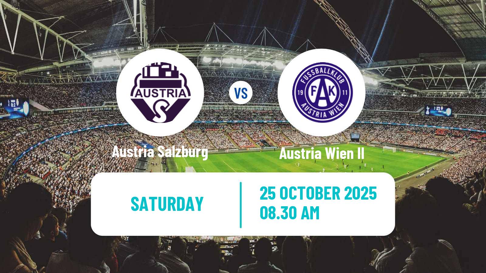 Football Austrian 2 Liga Austria Salzburg - Austria Wien II