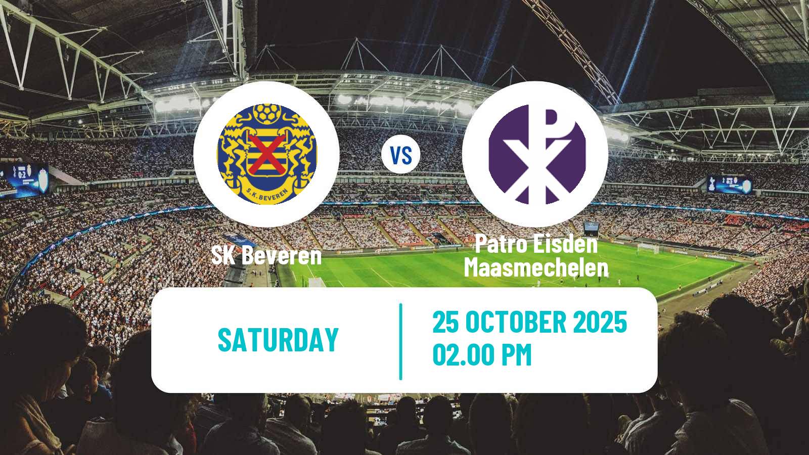 Football Belgian Сhallenger Pro League Beveren - Patro Eisden Maasmechelen