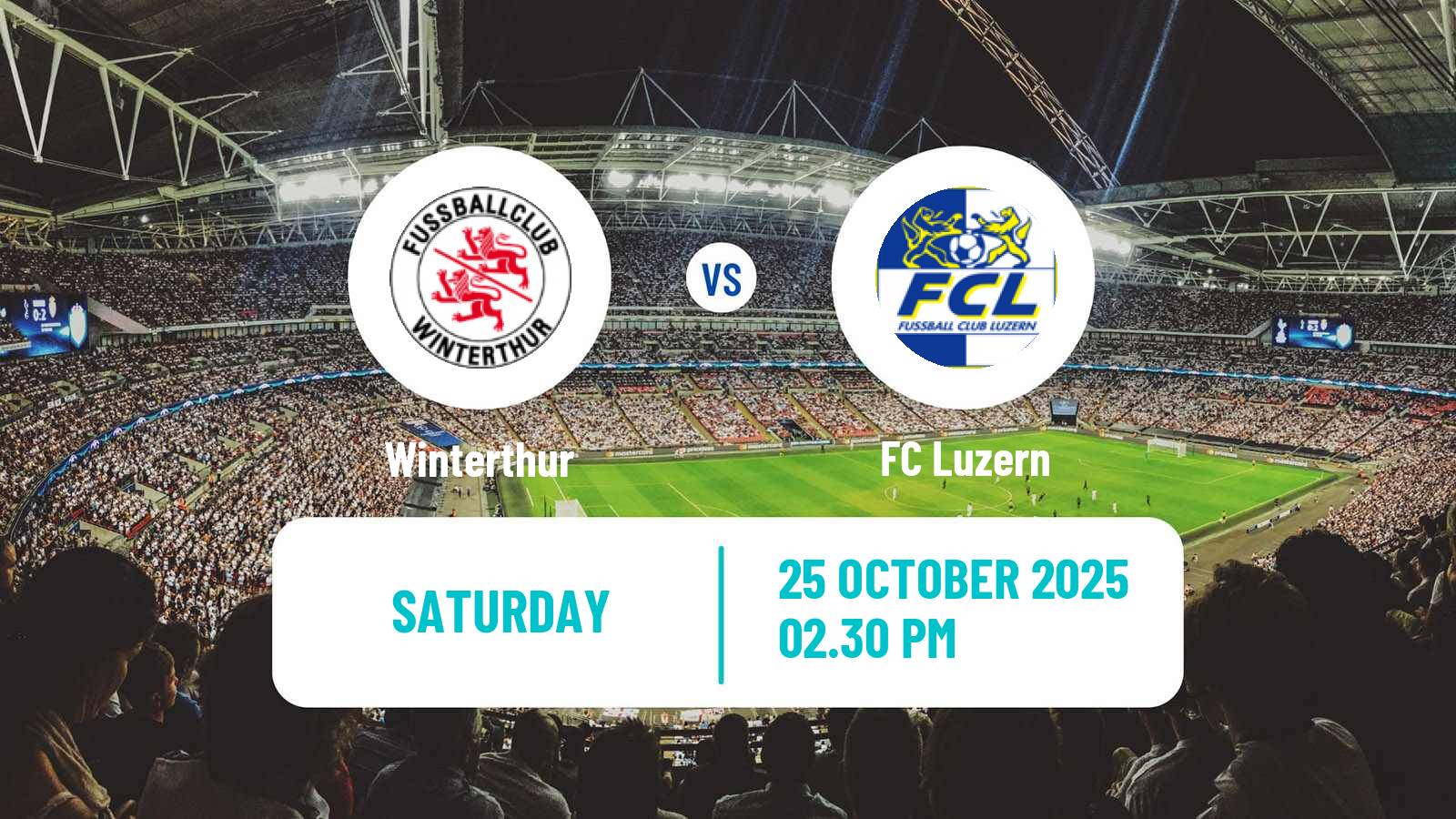 Football Swiss Super League Winterthur - Luzern