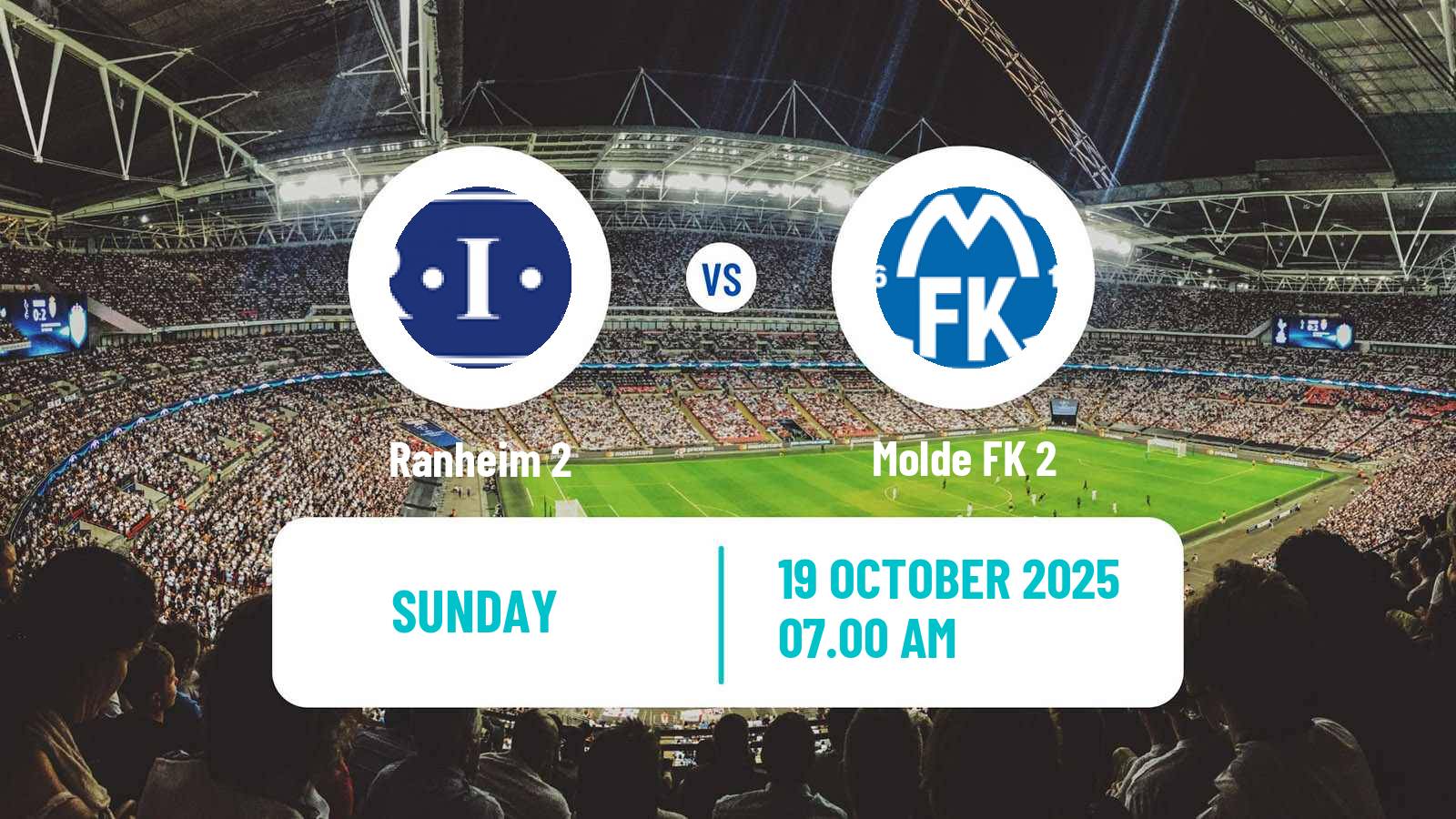 Football Norwegian Division 3 - Group 2 Ranheim 2 - Molde 2