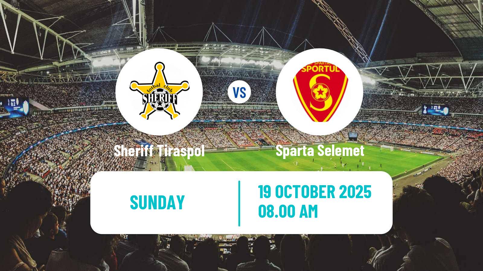 Football Moldovan Super Liga Sheriff Tiraspol - Sparta Selemet