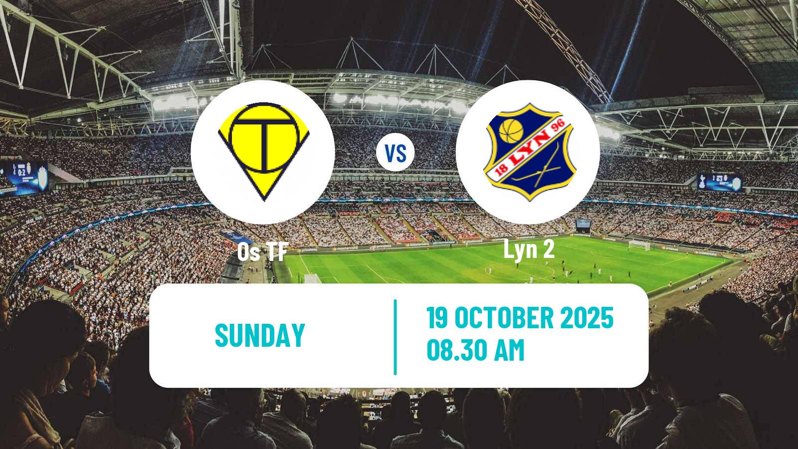 Football Norwegian Division 3 - Group 4 Os TF - Lyn 2