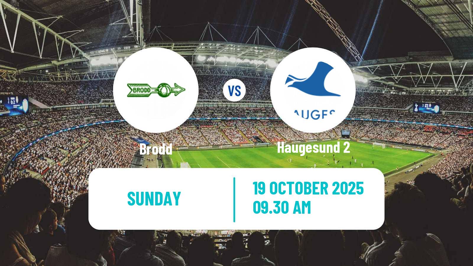 Football Norwegian Division 3 - Group 5 Brodd - Haugesund 2