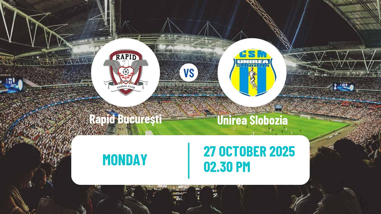 Football Romanian Liga 1 Rapid Bucureşti - Unirea Slobozia