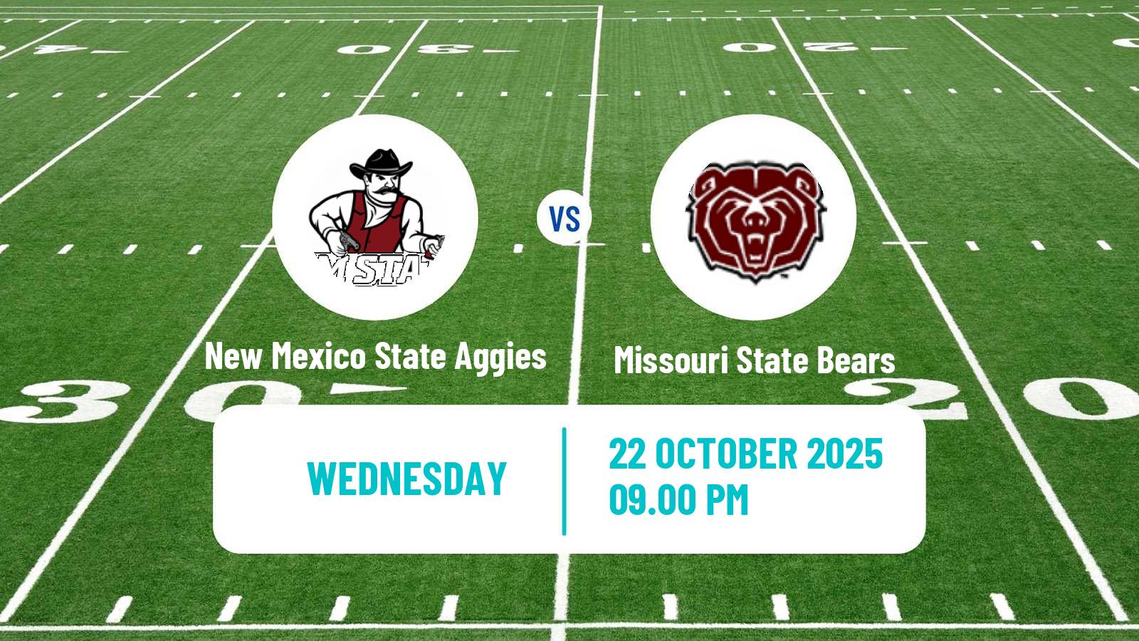 American football NCAA College Football New Mexico State Aggies - Missouri State Bears