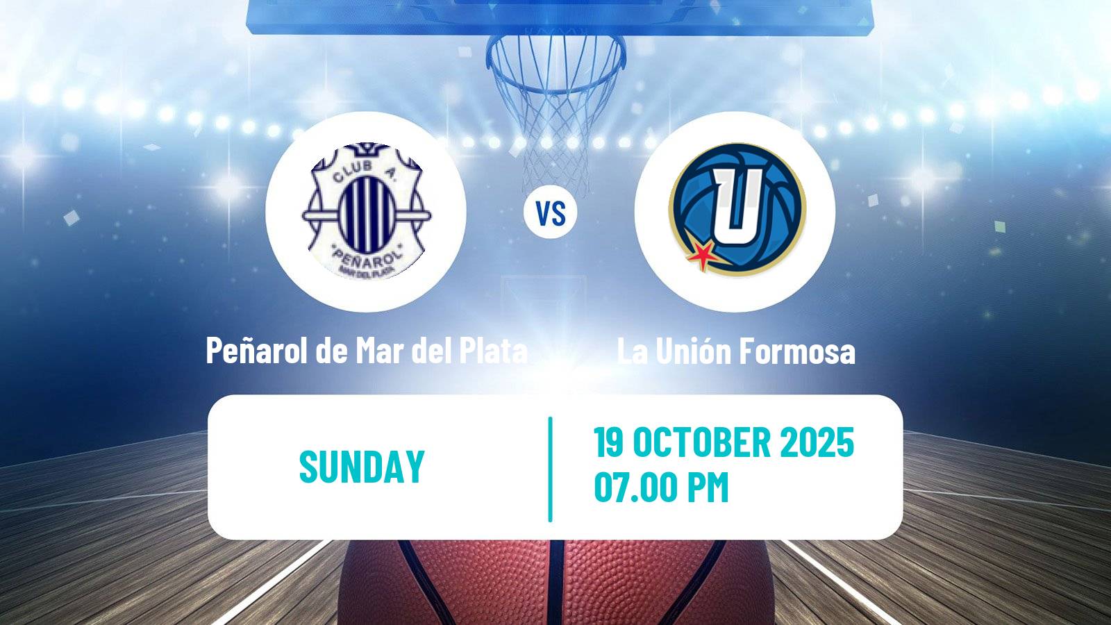 Basketball Argentinian LNB Peñarol de Mar del Plata - La Unión Formosa