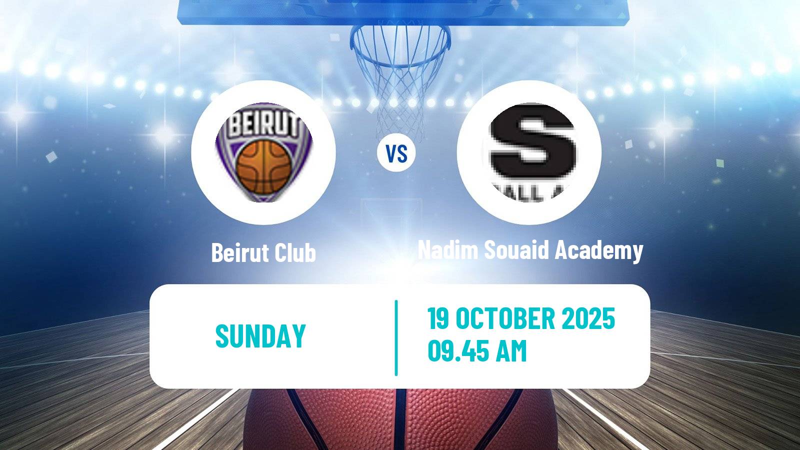 Basketball Lebanese Division 1 Basketball Beirut Club - Nadim Souaid Academy