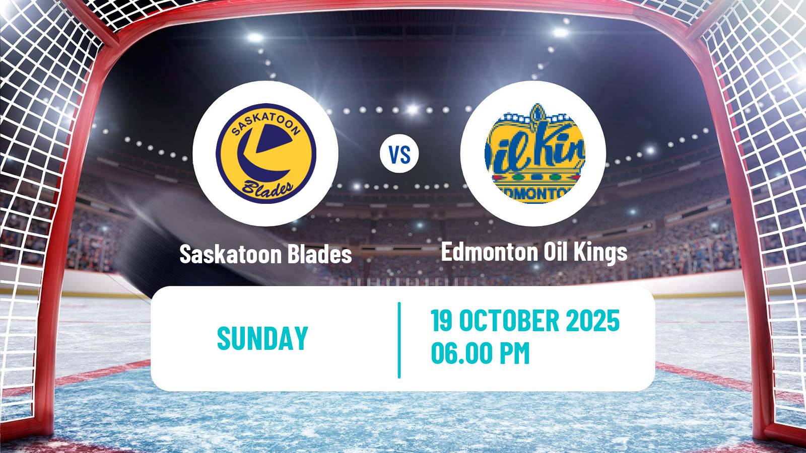 Hockey WHL Saskatoon Blades - Edmonton Oil Kings